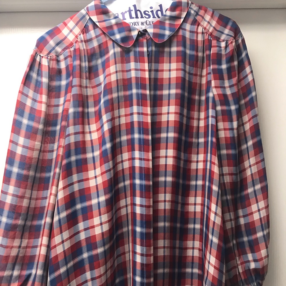 Plaid blouse